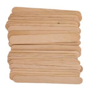 200pcs Large Wax Waxing Wooden Stick, Hair Removal Sticks Applicator, 6"X3/4"